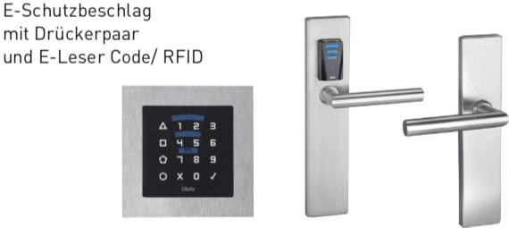 Glutz eAccess und RFID Beschlag