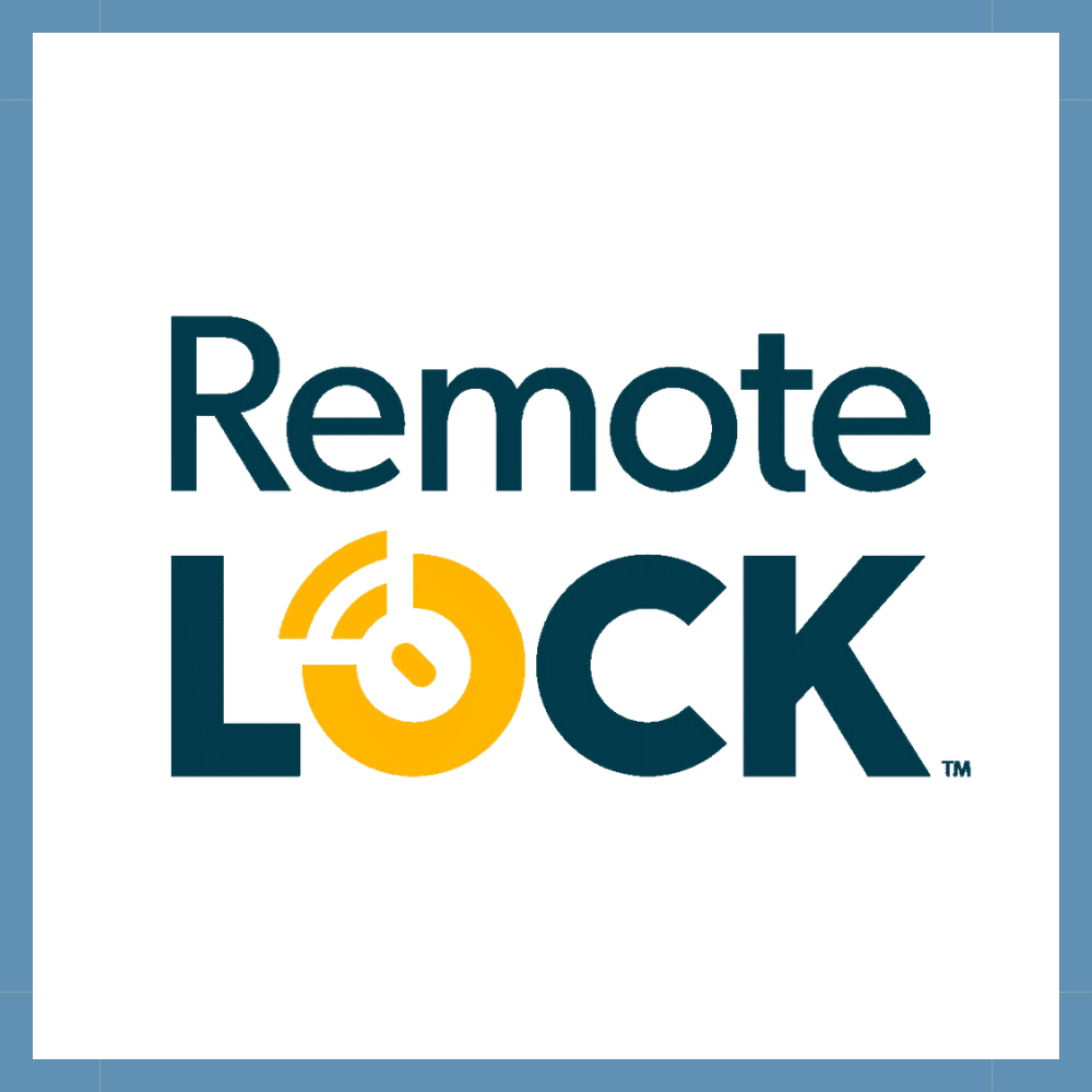 Remote LOCK - Logo - blauer Rahmen - Website Hersteller
