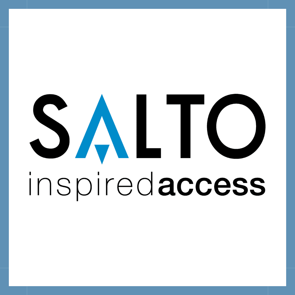 SALTO - Logo - blauer Rahmen - Website Hersteller